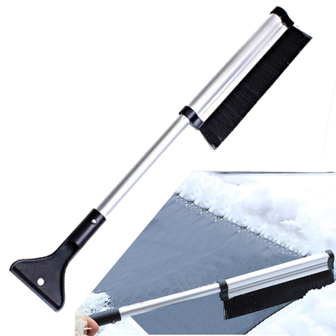 Winter Car Windshield Ice Scraper Glass Snow Brush Extendable Stainless Steel Snow Remover Cleaner Tool Broom Wash Accessories ► Photo 1/6