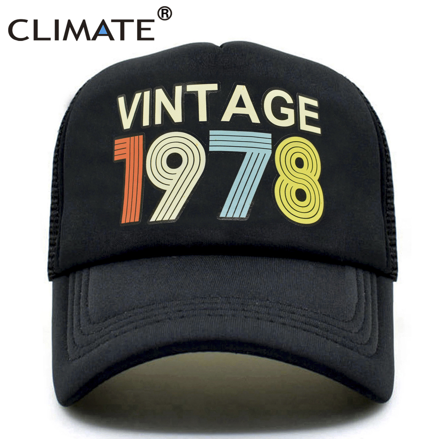 Climate Vintage 1978 Cap 1978 Vintage Trucker Cap Men Retro 40th Birthday Gift Baseball Caps Black Cool Trucker Caps Hat For Men Price History Review Aliexpress Seller New Climate Store Alitools Io