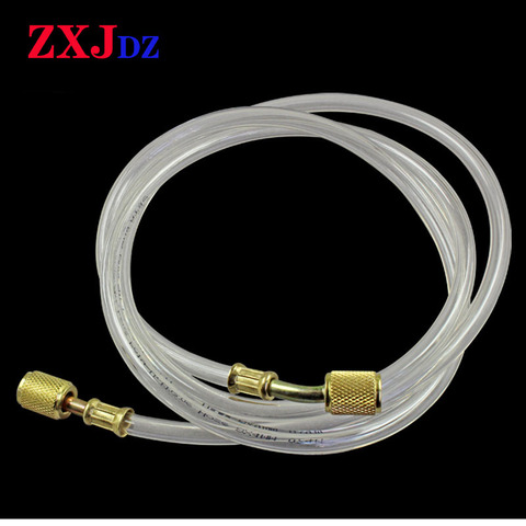 2 British System plug thickening high pressure resistant air conditioning transparent filling tube refrigerator refrigerant hose ► Photo 1/3