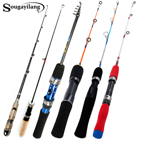 Sougayilang Ice Fishing Rod  Winter Super Short FRP Fiber Lightweight Retractable Telescopic Pole For Freshwater Saltwater ► Photo 1/6