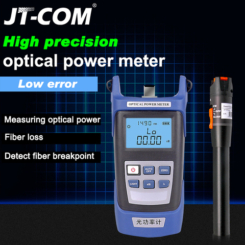 Fiber Optic Tester Optical Power Meter -70 + 10dBm and Visual Fault Locator VFL 10km 30km Optical fiber tester -50 + 26dBm ► Photo 1/6