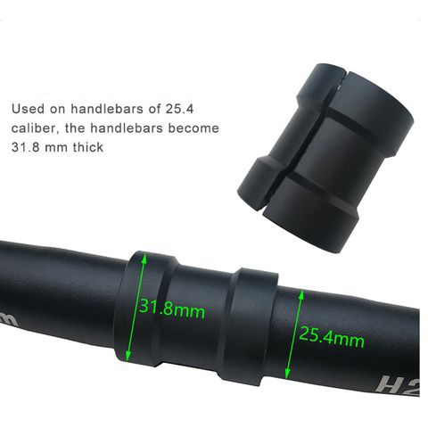 Bicycle Handlebar Diameter Adapter 25.4 to 31.8mm Installation Aperture Adjust MTB Road Bike Stem 31.8 Convert to 25.4mm ► Photo 1/5