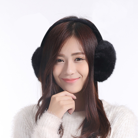 winter Warm Big Earmuff New fur solid color earmuffs Adult Children Classic Ear Cover Winter comfortable unisex Fur Earmuff ► Photo 1/6