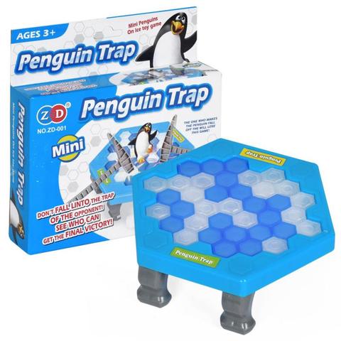 HOT! Mini Penguin Trap Parent-child Interactive Entertainment Indoor Board Game Toys For Kid Family Break Ice Block Save Penguin ► Photo 1/6