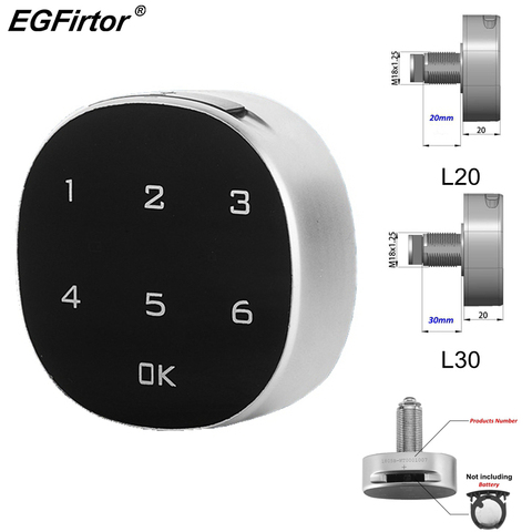 Touch Screen Digital Smart Electronic Password Lock Security Lock Wood Cabinet Keypad Drawer Office Digital Electronic Lock ► Photo 1/6