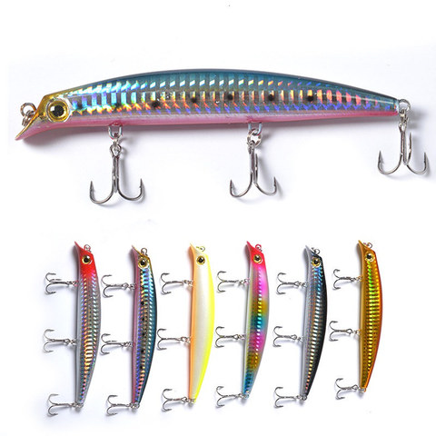 1Pcs Hard Bait 3D Eyes Popper Fishing Lure 120mm 15g 3 Trebler Hooks Minnow Crank Bait Pesca Tackle ► Photo 1/6