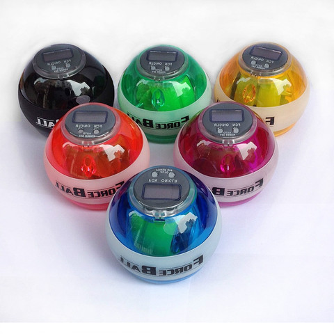 Wrist Ball Gyroscope Powerball Wrist Exerciser Power Strengthener Force Ball Gyro Athletic Wristball Hand Spinner with LED Speed ► Photo 1/6