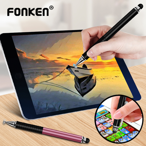 Universal 2 In 1 Stylus Pen for Phone Tablet Touch Pen Drawing Capacitive  Screen Caneta Pencil