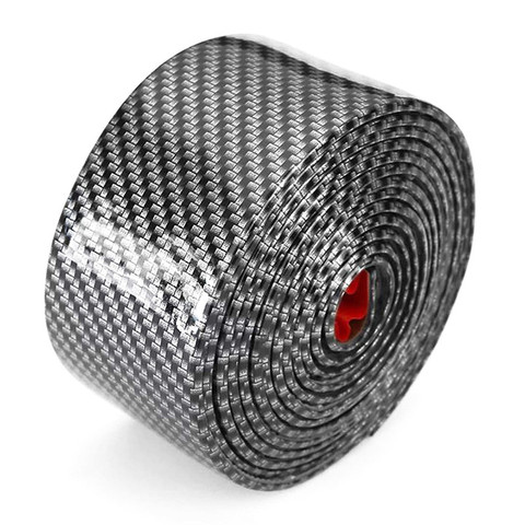 Car sticker 5D carbon fiber molding threshold rubber protector ► Photo 1/6