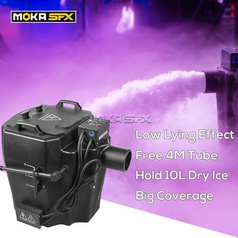 MOKA Factory sale big size 6000w dry ice machine stage low water smoke fog machine low ground fog machine effect two heater ► Photo 1/1