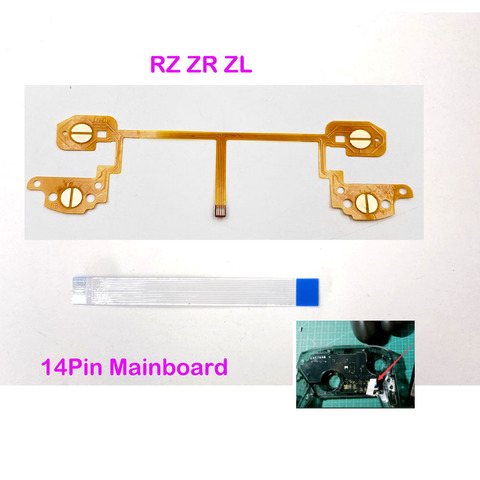 RZ ZR ZL Flex Cable  Conducting Film Replacement for Switch Pro Controller 14Pin Motherboard Connector Ribbon Flex Cable ► Photo 1/6