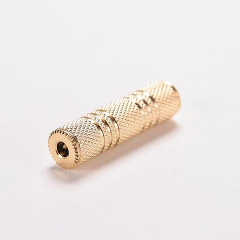 1PCS Gold Silver 3.5mm Female To Female Audio Adapter Connector Coupler Stereo F/F Extension ► Photo 1/6