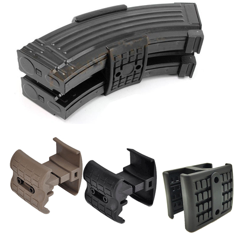 Gun Rifle Double Magazine Clip AK MP5 Mag Coupler Magazine Parallel Connector for AK 47 AK74/ MP5 Airsoft Link Magazine Clamp ► Photo 1/6