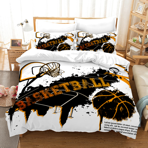 Basketball Bedding Sets Kids King Queen Duvet Cover 3d Bedclothes Sports Man Bed In A Bag (no Bed Sheets) Dekbedovertrek 240/220 ► Photo 1/6