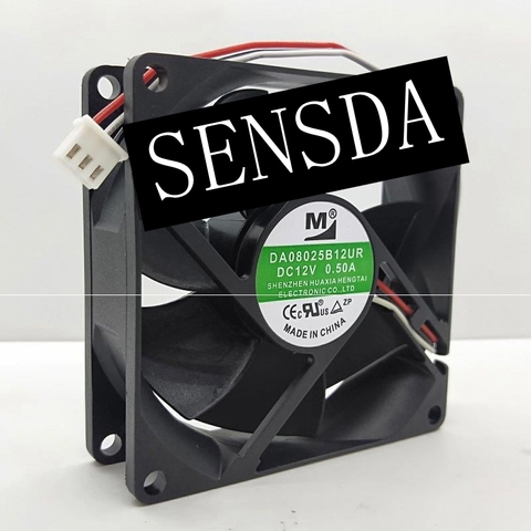 80MM SERVER FAN DA08025B12UR DC 12V 0.5A 80x80x25mm 3-Wire Server Square Fan ► Photo 1/1