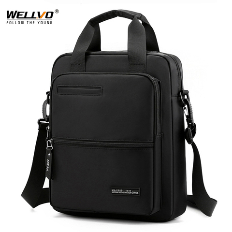 Men Waterproof Shoulder Bag High Quality Nylon Handbag Business Office Crossbody Bags Casual 13 inch Men's Tote Handbags XA98C ► Photo 1/6