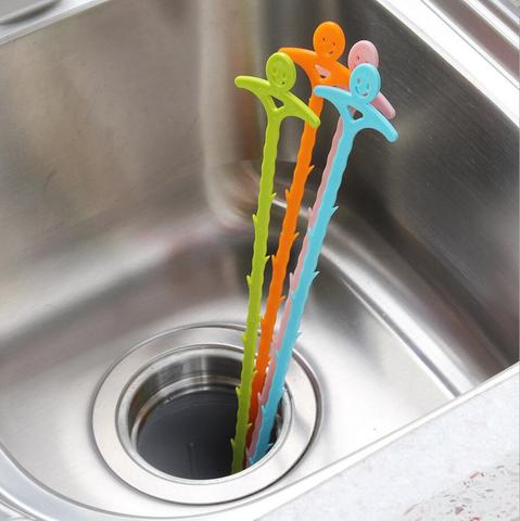 3Pcs Sink Pipe Dredger Water Channel Drain Cleaner Hair Cleaning Hook Sewer Filter Anti Clogging Floor Wig Removal Clogs Tools ► Photo 1/6