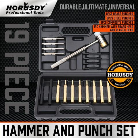 19PC Hammer & Punch Set Brass Steel Plastic Punches Gunsmithing Maintenance Case ► Photo 1/1