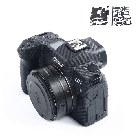 Anti-Scratch Camera Body Carbon Fiber Film Kit for Canon EOS R5 R6 RP R 200D 200DII camera Sticker Decoration Protection Sticker ► Photo 1/6