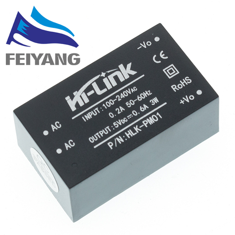 1pcs HLK-PM01 AC-DC 220V to 5V mini power supply module,intelligent household switch power supply module ► Photo 1/1