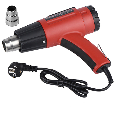 JCD 220V/110V Heat Gun 2000W Variable Temperatures industrial Electric Hot Air Gun with Nozzle Attachments Power Tool hairdry ► Photo 1/6