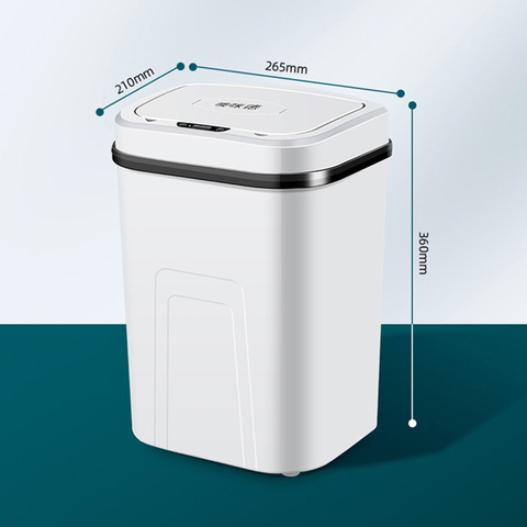 15L Smart Induction Trash Can Wireless Sensor Large Automatic Trash Bin Home Intelligent Electric Garbage For Bathroom Kitchen ► Photo 1/6