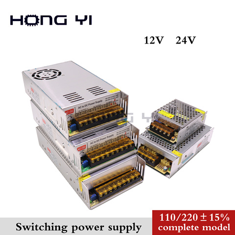 12V Switching Power Supply 2A 3A 5A 10A 15A 20A 30A 40A Power Supply Switching Power AC 110V 220V To DC 24V For Led Strip Lights ► Photo 1/6