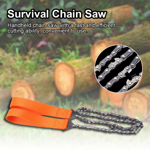 Portable Handheld Survival Chain Saw Emergency Chainsaw with Bag Outdoor Camping Hiking Hand Saws Wood Cutting Woodworking Tools ► Photo 1/6