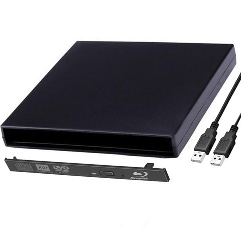 12.7mm USB 2.0 External Optical Drive Box External Case DVD CD DVD-Rom DVD RW To IDE Hard Disk Drive Caddy Adapter Newest ► Photo 1/6