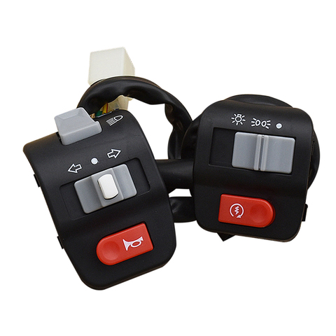 Left＆Right Motorcycle Motorbike Handlebars Turn Signal Horn Switch Control for Yamaha ► Photo 1/6