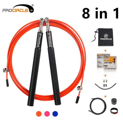 ProCircle Speed Jump Rope Ultra-speed Ball Bearing Skipping Rope Steel Wire jumping ropes for Boxing MMA Gym Fitness Training ► Photo 1/6