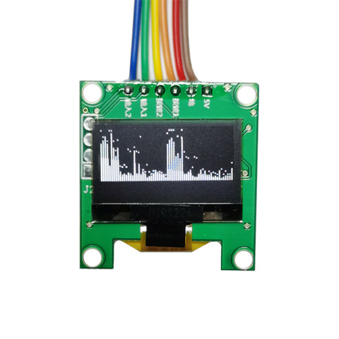 Mini 0.96 inch OLED Music Spectrum Display Analyzer MP3 PC Amplifier Audio Level Indicator music rhythm Analyzer VU METER ► Photo 1/6