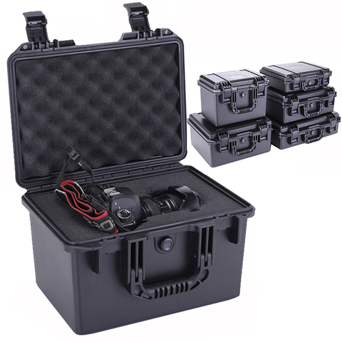 Waterproof Safety Case ABS plastic ToolBox Outdoor Sealed Safety tool Box Equipment instrument Tool Case shockproof ► Photo 1/6