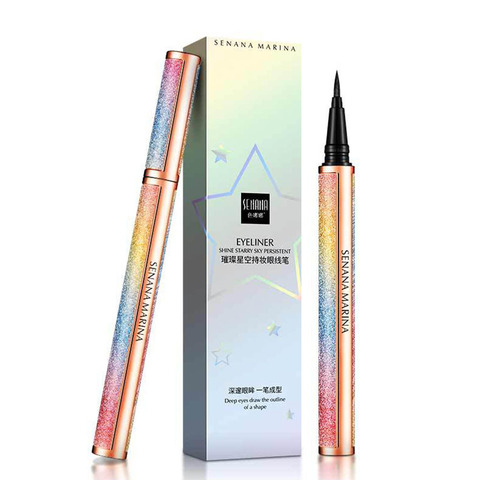 Starry Eyeliner Long-lasting Non-makeup Waterproof Sweat-proof Quick-drying Non-halo Makeup Eyeliner ► Photo 1/6