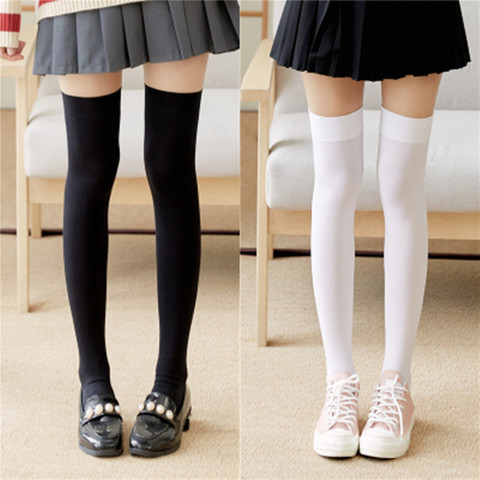 1Pair Women Sexy Warm Thigh High Stockings Over Knee Socks Velvet Calze Stretch Stocking Temptation Medias Overknee Long Socks ► Photo 1/6