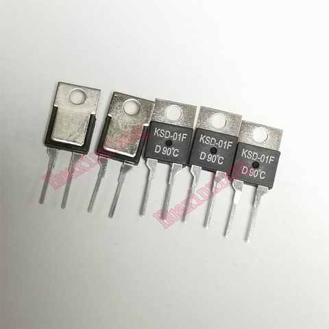10PCS/Lot KSD-01F TO-220 Temperature Switches Thermostat Sensor Normally open H and normally closed D 40 degrees -130 degrees ► Photo 1/2