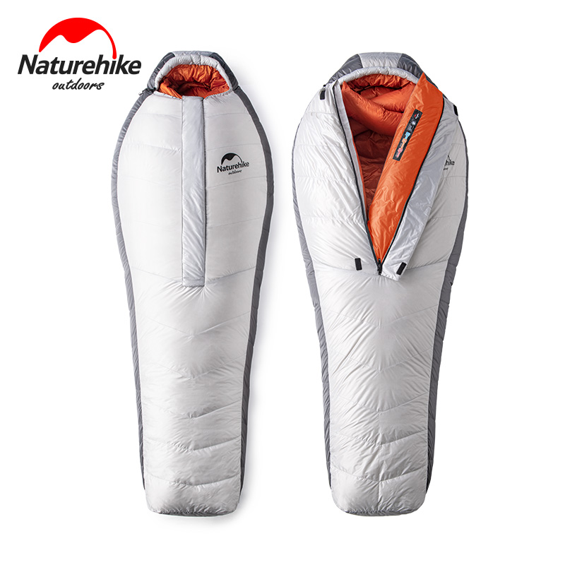 White Duck Down Super Light Camping Hiking Outdoor Mummy Thickening Sleeping Bag 