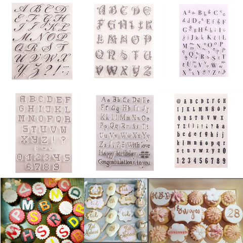 DIY  Cake Tool Letter Alphabet Numeral Cookie Cutter Embosser Stamp Sticky Decorating Christmas Fondant Cutter Tools Sugarcraft ► Photo 1/6