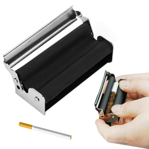 Tobacco Roller For Rolling Paper Cigarette Wrapping Machine 70mm Metal Cigarette Rolling Machine Smoking Accessories ► Photo 1/6