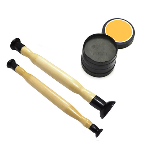 Valve Lapping Sticks Wooden Grip with Suction Cup Grinding Sand for Auto Motorcycle Cylinder Engine Valves dust Grinding tool ► Photo 1/4