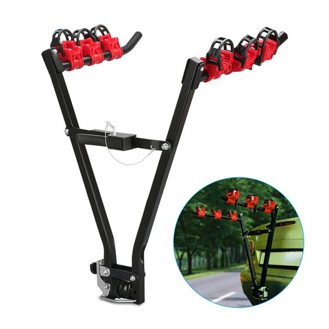 Car Bicycle Stands Loading 3-Bike Trunk Mount Rack Storage Carrier Car Racks ► Photo 1/6