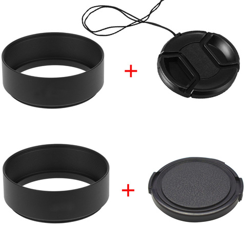 Metal Lens Hood + lens Cap 40.5mm 43mm 49mm 52mm 58mm 55mm 62mm 67mm 72mm 77mm for Leica Canon Nikon Sony ► Photo 1/6