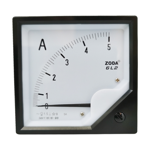 1PC 6L2-A 5A 10A 15A 20A 30A AC Direct Analog Meter Panel AMP Current Ammeter Gauge Pointer Ammeter 80*80MM Amperimetro AC ► Photo 1/6