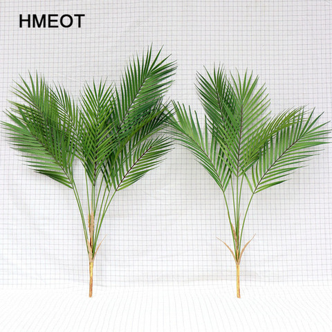 88 CM Artificial Tree Plants Palm leaves Plastic Branch Tropical Fake Indoor Plastic Plants Tree Home Garden Decor Accessories ► Photo 1/6