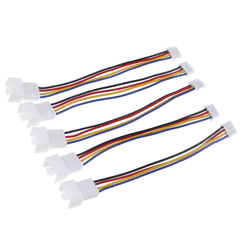 2Pcs Universal small 4 Pin to 3pin 4pin fan PWM connector extension cable ► Photo 1/6