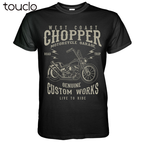 West Coast Chopper Vintage Motorcycles T-Shirt Biker Custom Bopper Krad S-3Xltop Quality Men'S Summer T-Shirt Fashion ► Photo 1/1