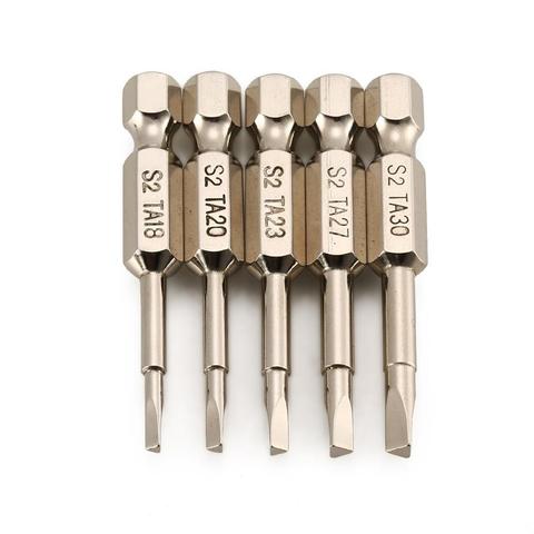 5 PCS S2 Steel Magnetic Triangle Head Screwdriver Bits 50mm 1/4 Hex Shank Nozzle Pneumatic Screwdriver Electric Head ► Photo 1/6