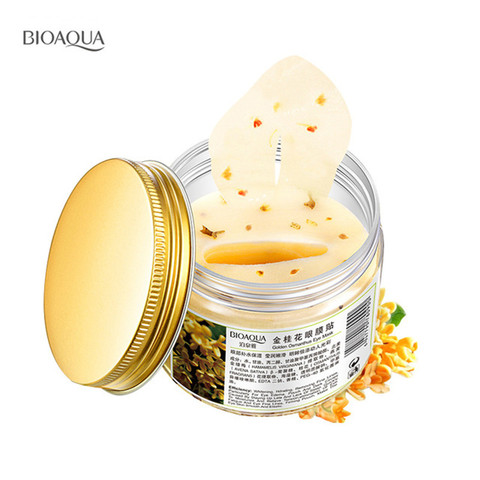 BIOAQUA Gold Osmanthus eye mask eye patch  women Collagen gel Dark Circles Acne face mask Patches For Eye Skin Care Free ► Photo 1/6