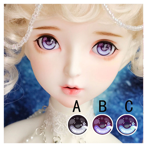 BJD eyes 12mm-24mm doll eyes with flower inside doll acrylic eyeballs for 1/12 1/8 1/6 1/4 1/3 BJD SD doll accessories doll eyes ► Photo 1/4