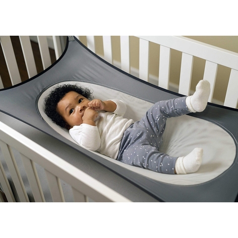 Infant Baby Hammock Swing Newborn Kid Sleeping Bed Safe Detachable Baby Cot Crib Swing Elastic Hammock Adjustable Net Portable ► Photo 1/6